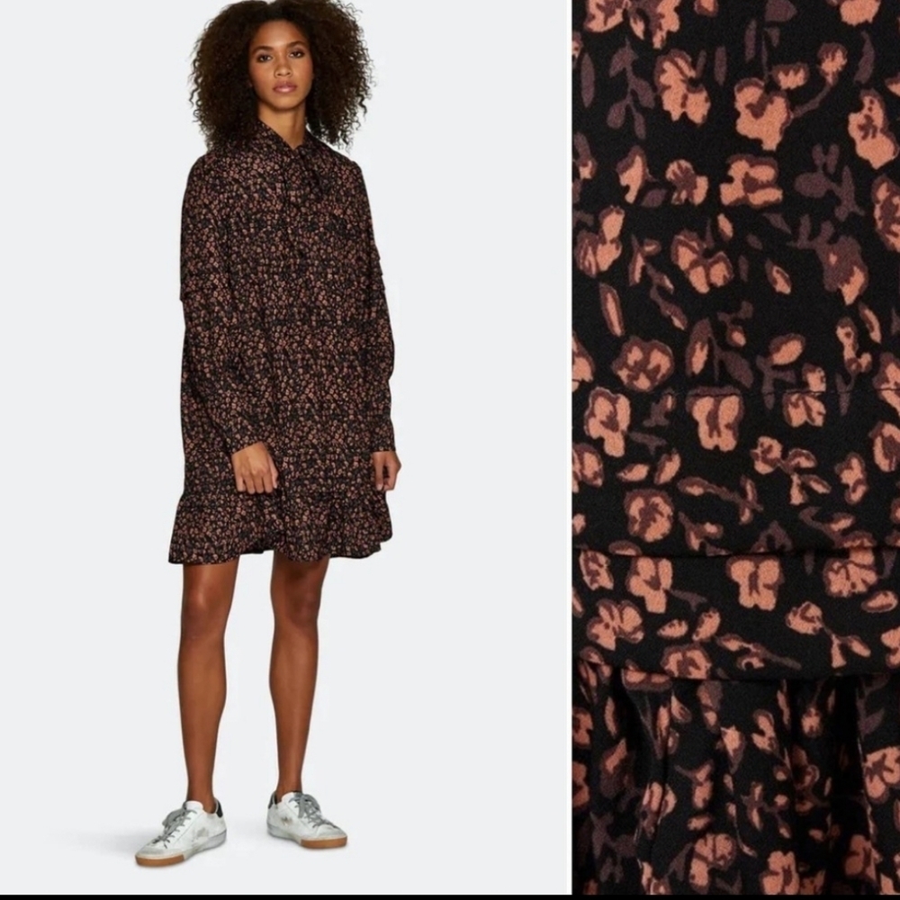 Walter Baker Women's crepe floral dress size large NWT